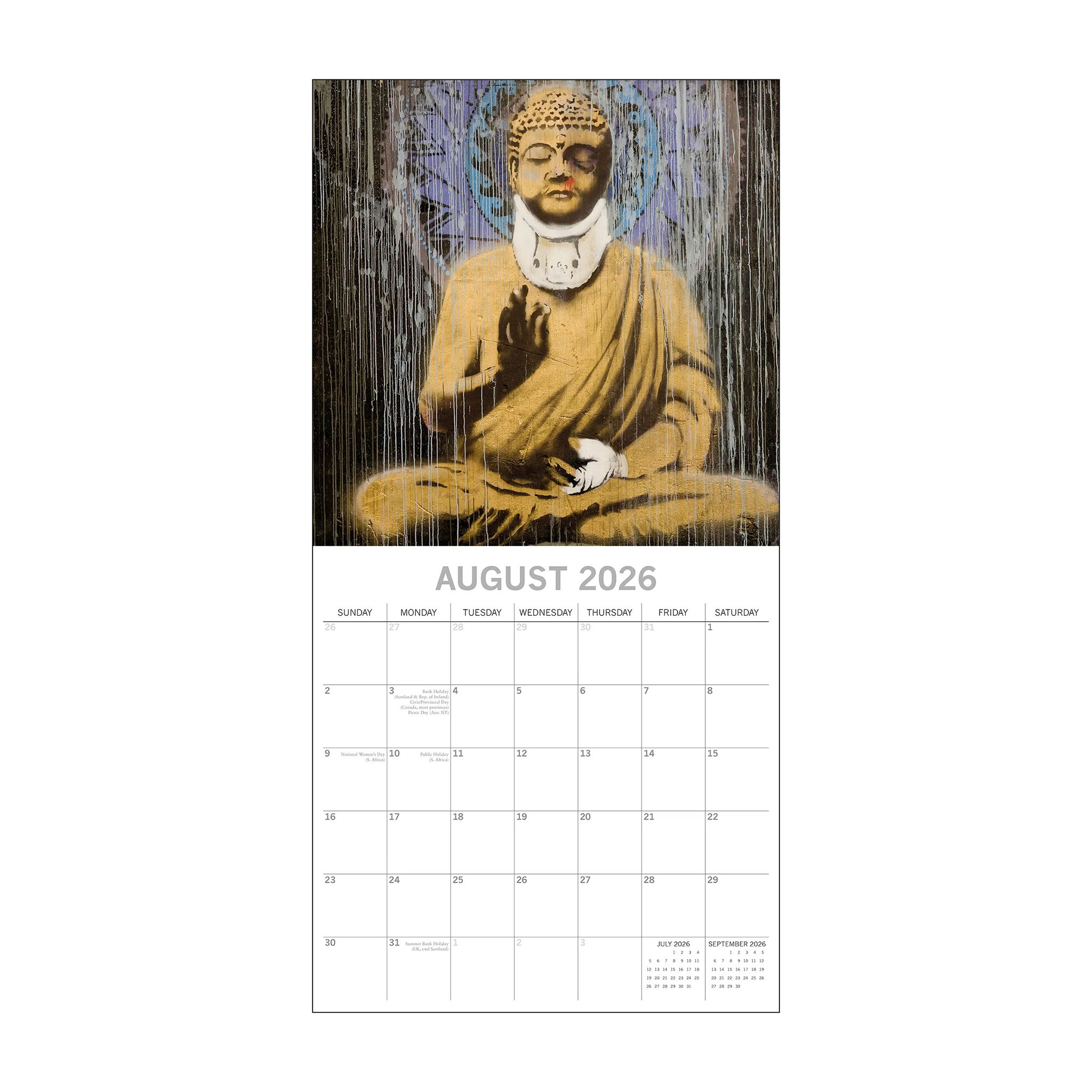 2026 Square Wall Calendar Banksy - Image 4