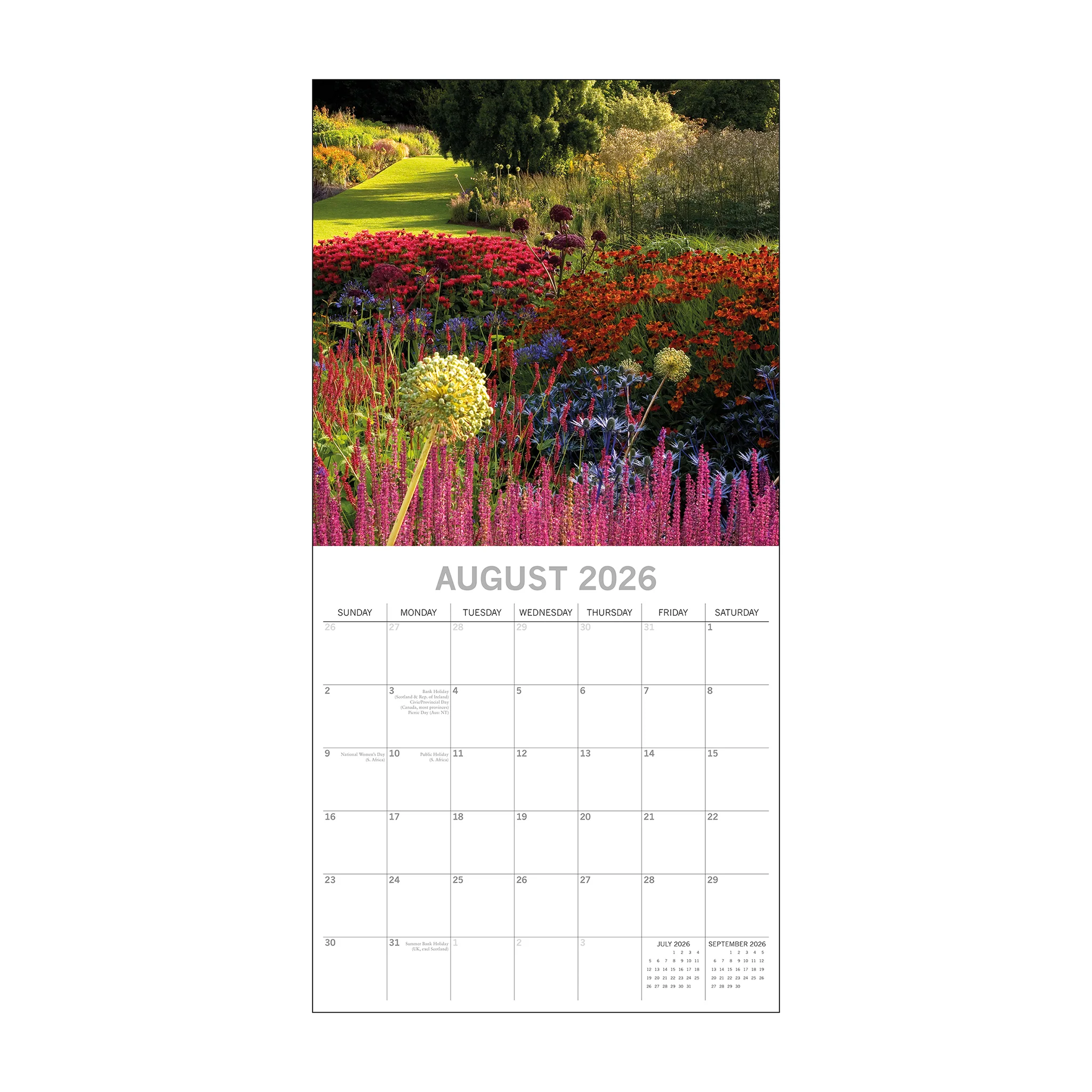 2026 Square Wall Calendar Beautiful Gardens - Image 4