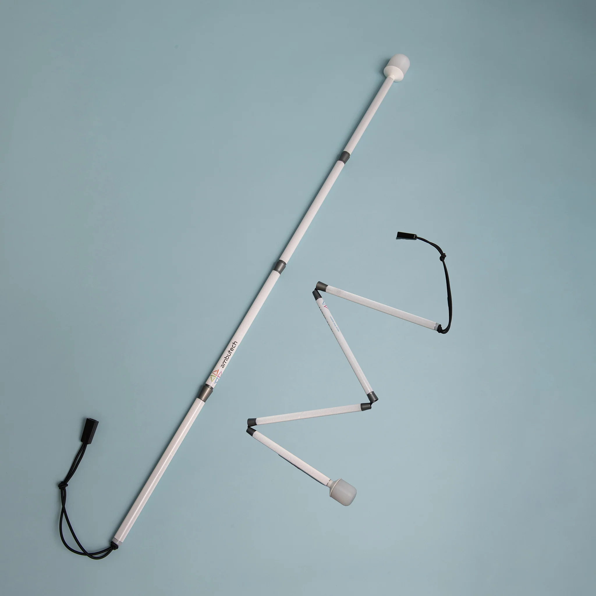Ambutech folding guide cane - roller marshmallow tip