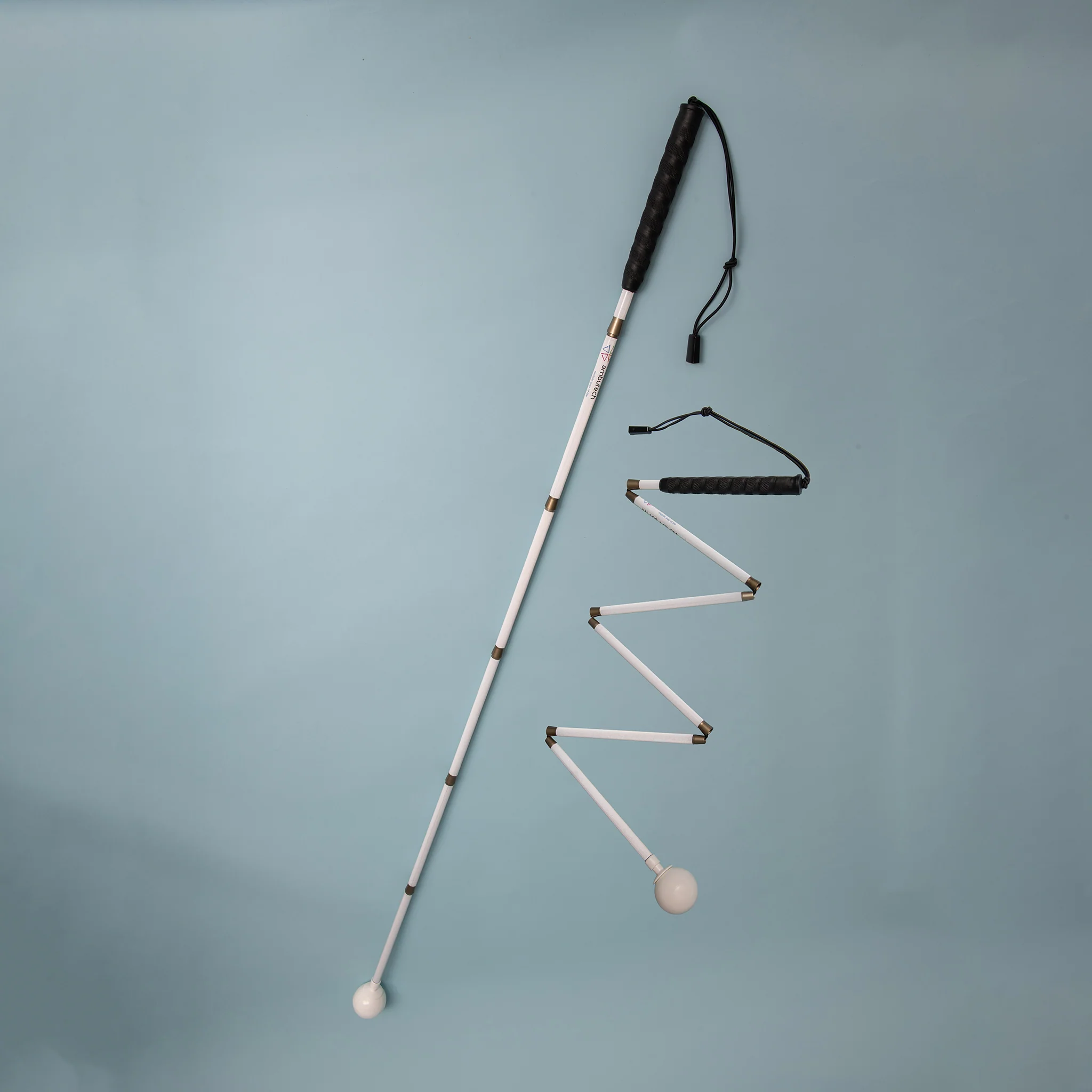 Ambutech graphite folding long cane - rolling ball tip - Image 2