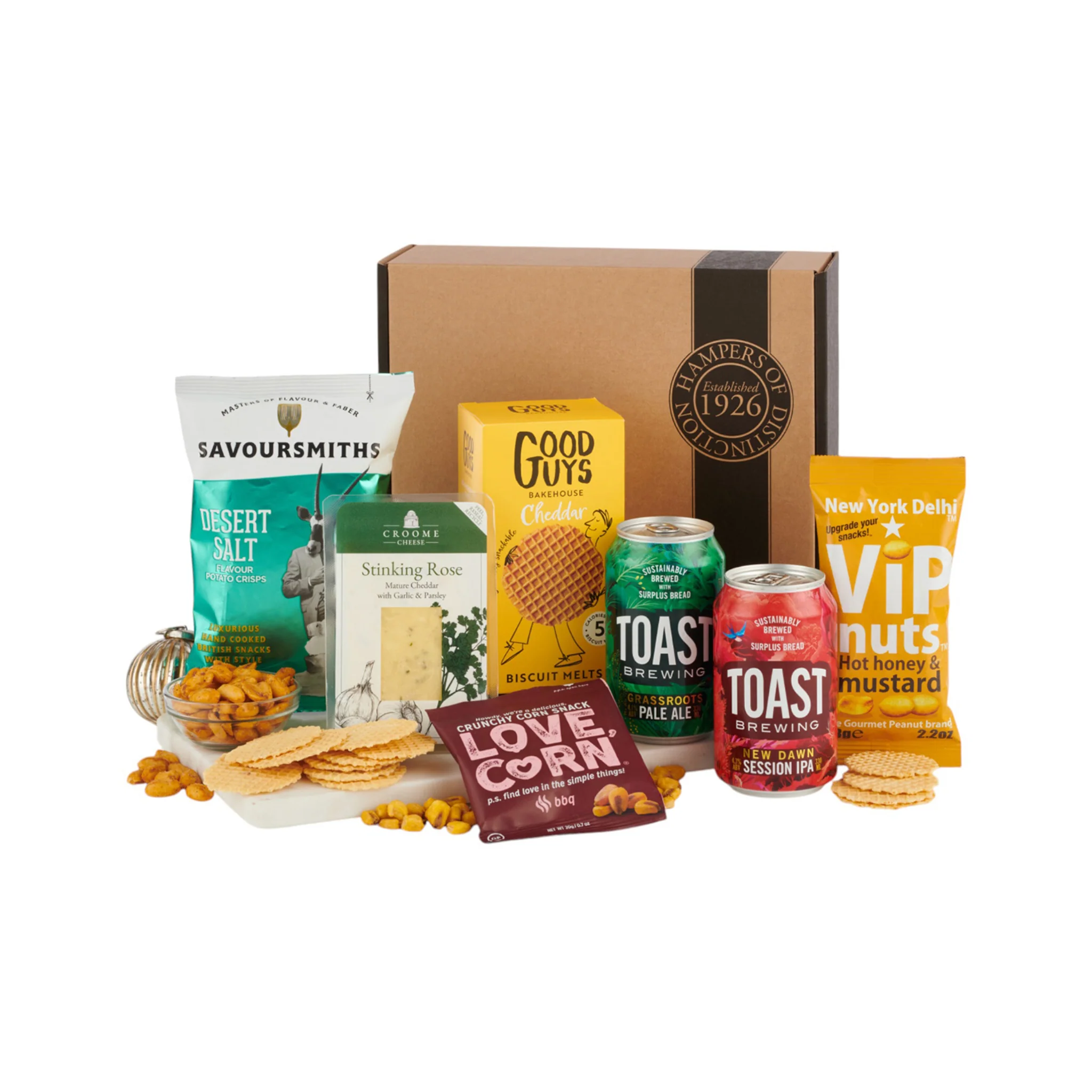 Beer and cheese gift box