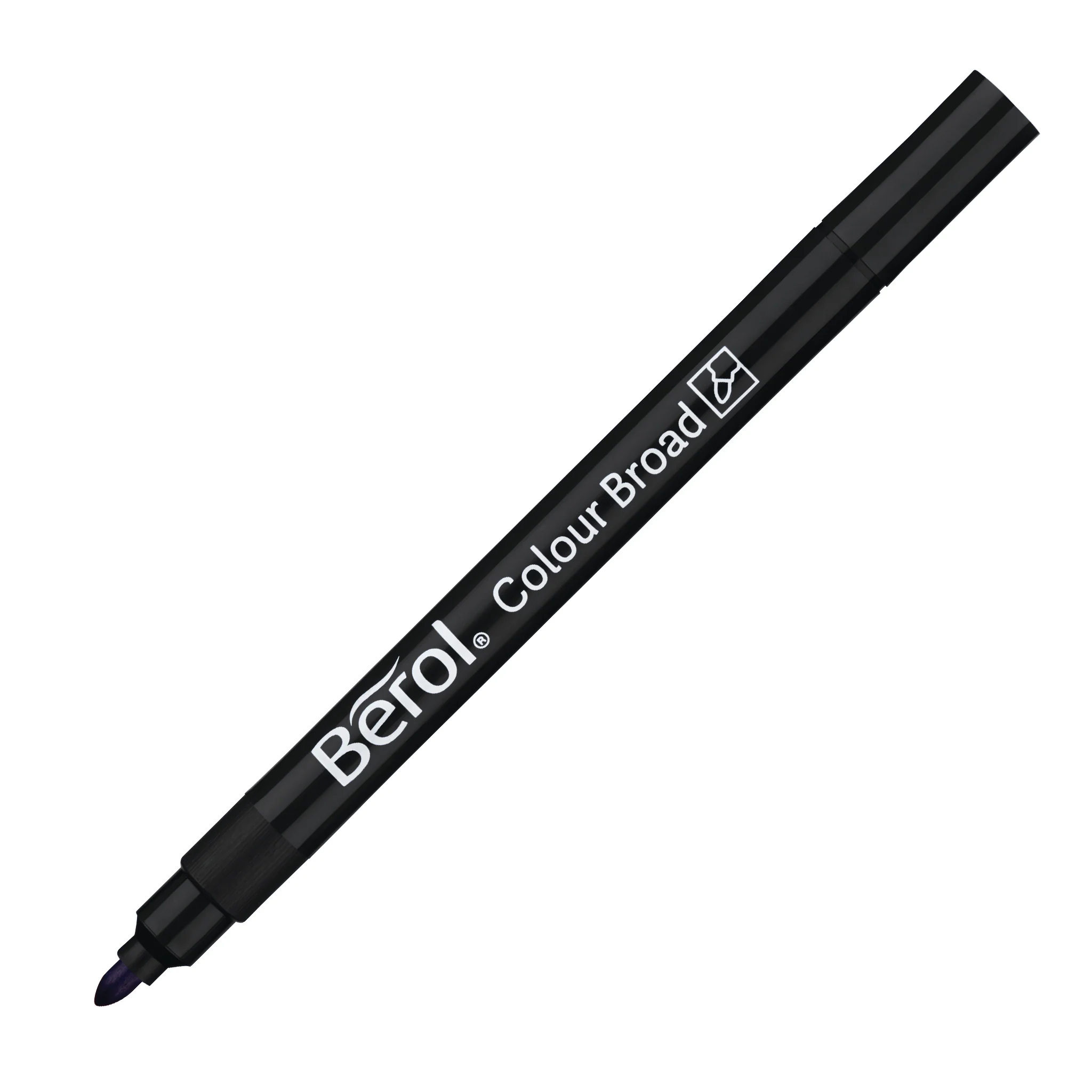 Berol Colour Broad pens, pack of 12 - black