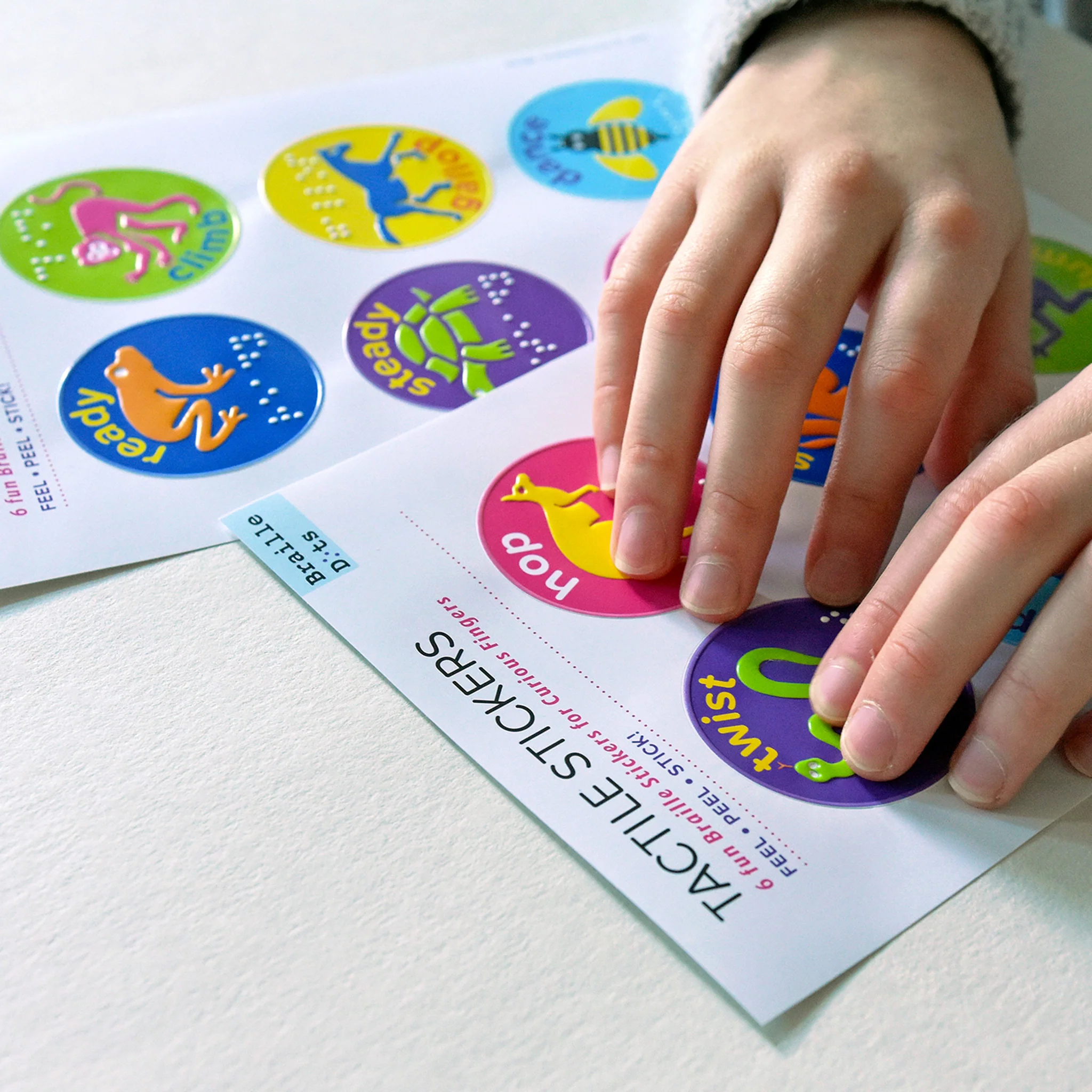 Braille Dots tactile sports stickers - Image 2