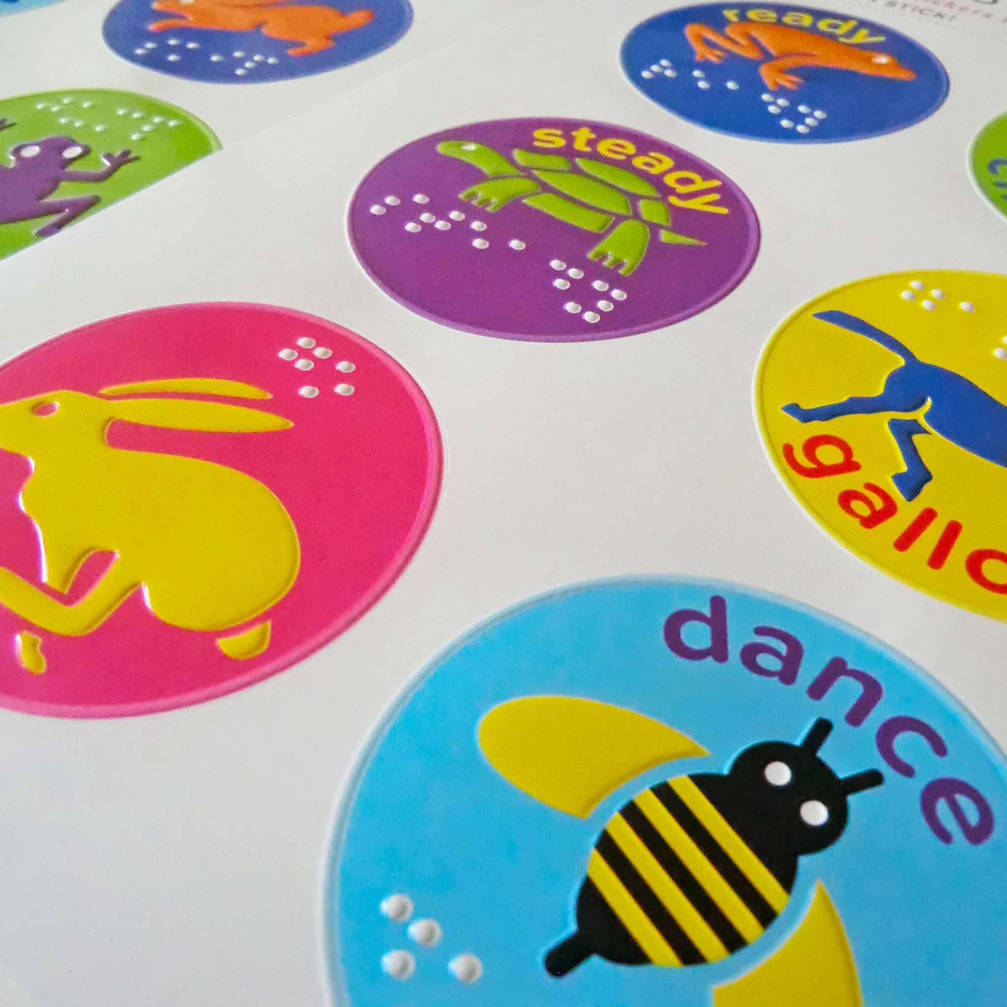 Braille Dots tactile sports stickers - Image 3