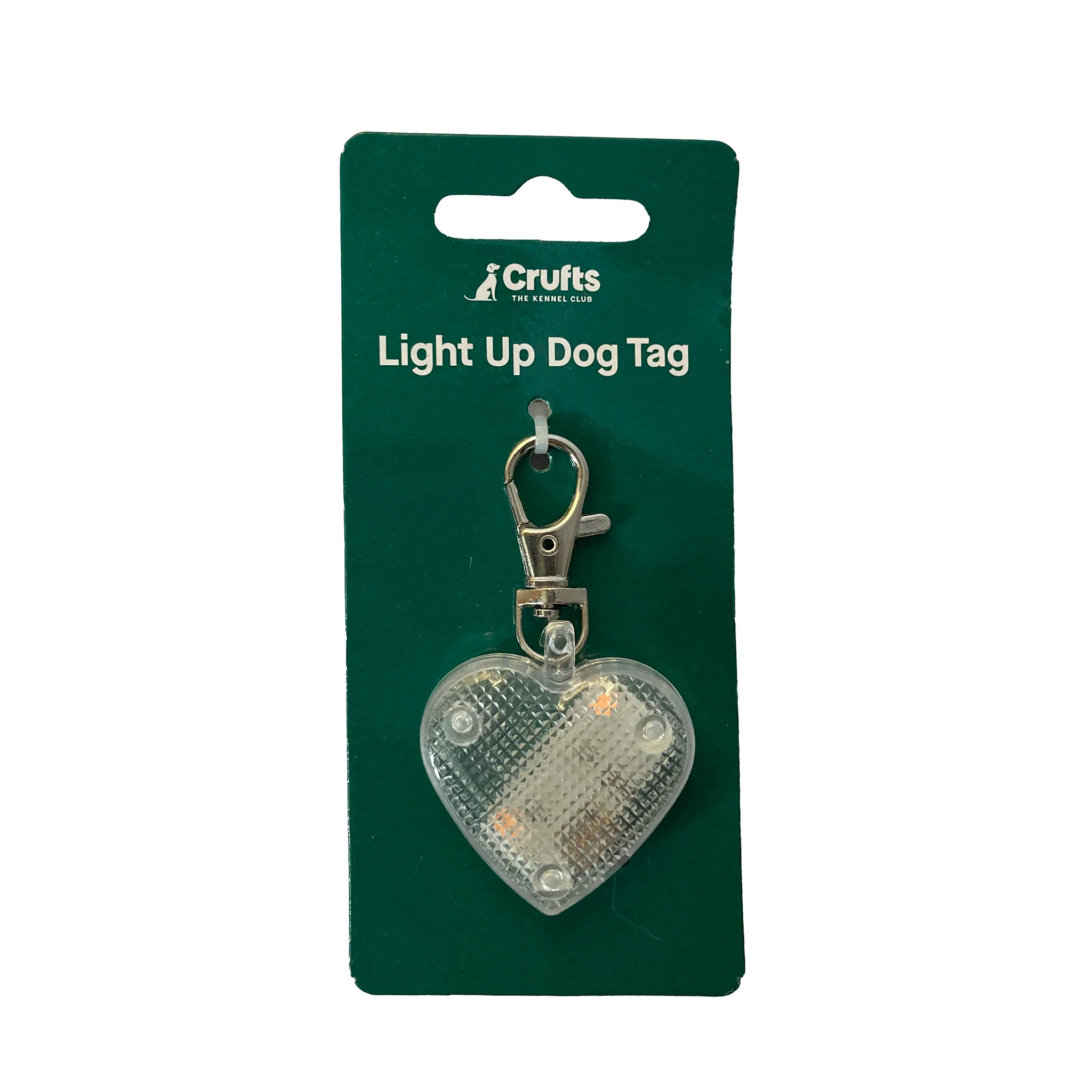 Crufts light up tag light - heart - Image 3