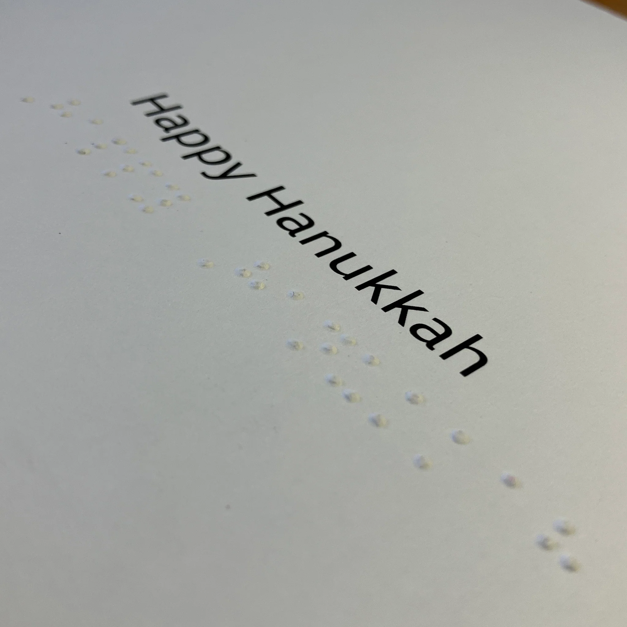 Inclusive Happy Hanukkah with Menorah charity card - Image 3