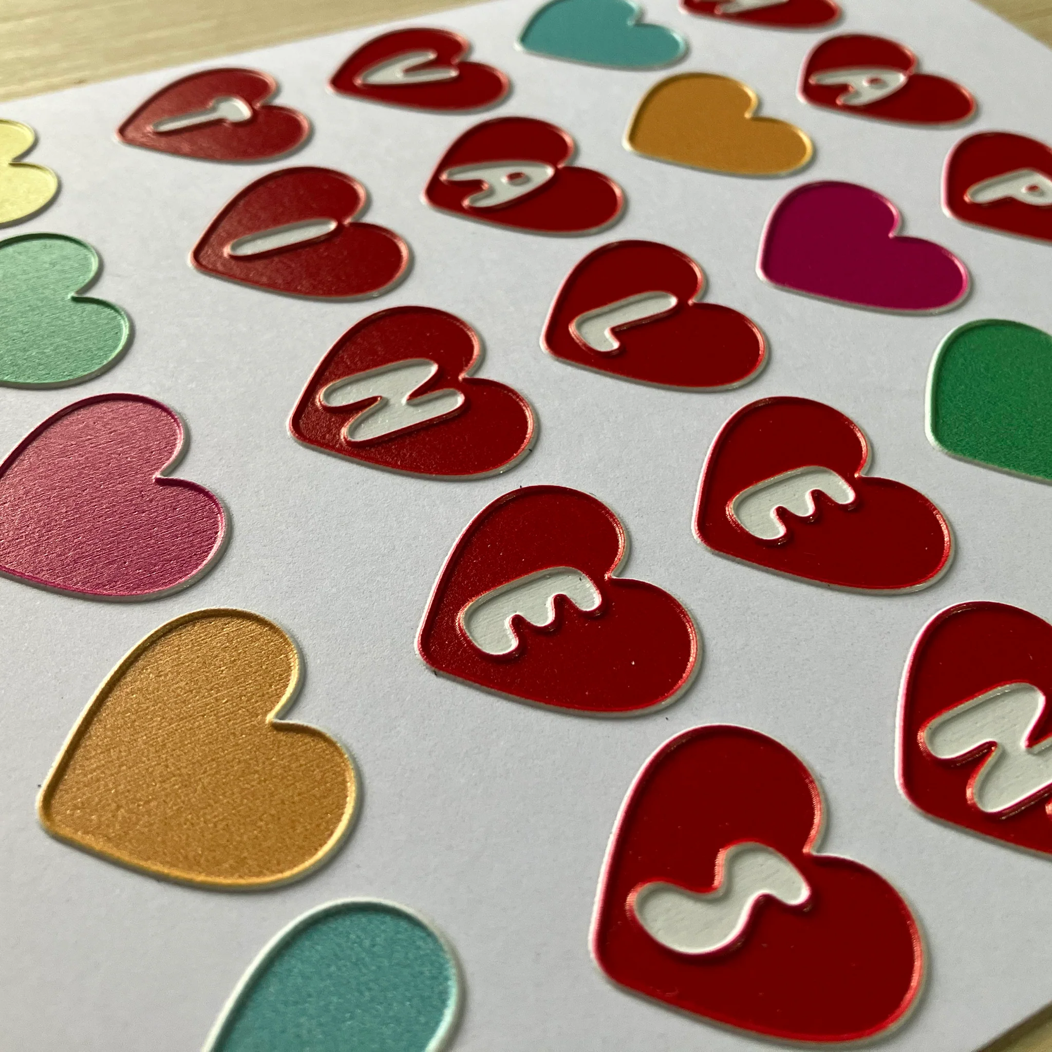 Inclusive Love hearts Valentine's day charity card - Image 2