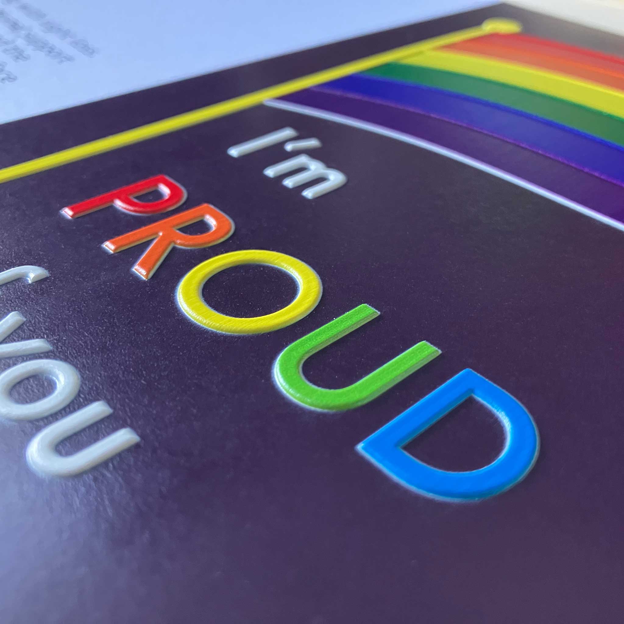 Inclusive Pride flag charity card - Image 2