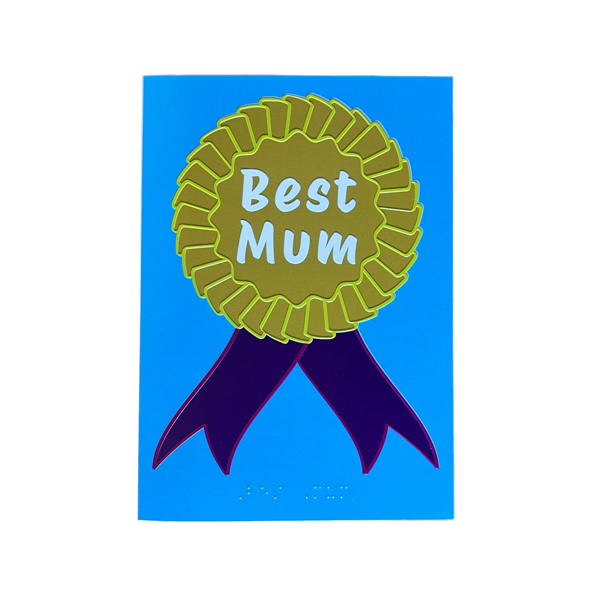 Inclusive rosette mother's day charity card