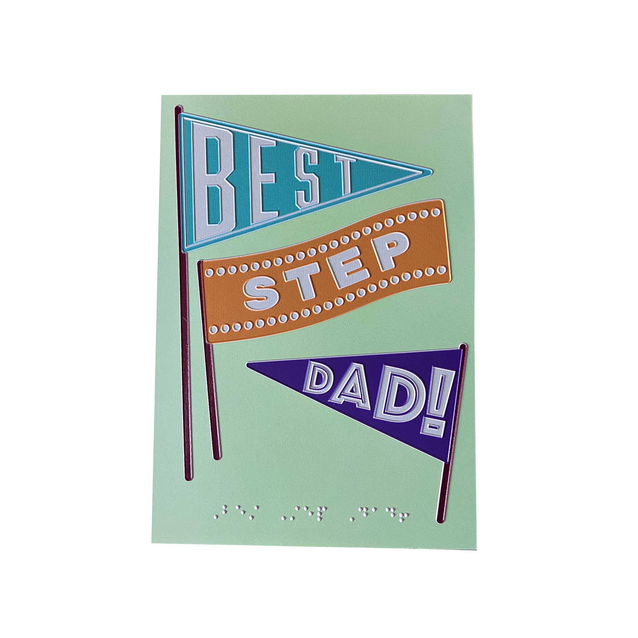 Inclusive step dad Father's day charity card