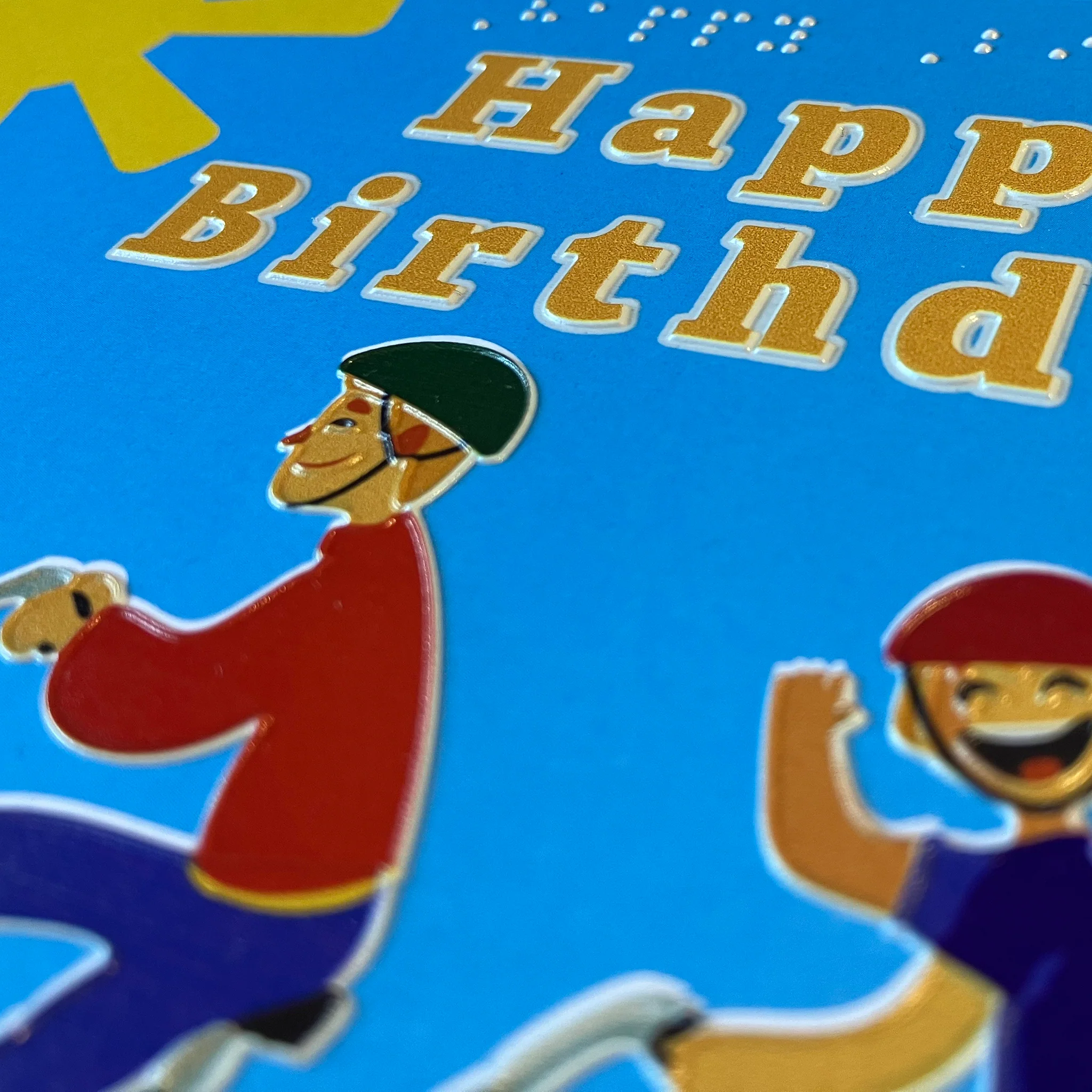 Inclusive tandem bike charity birthday card - Image 2
