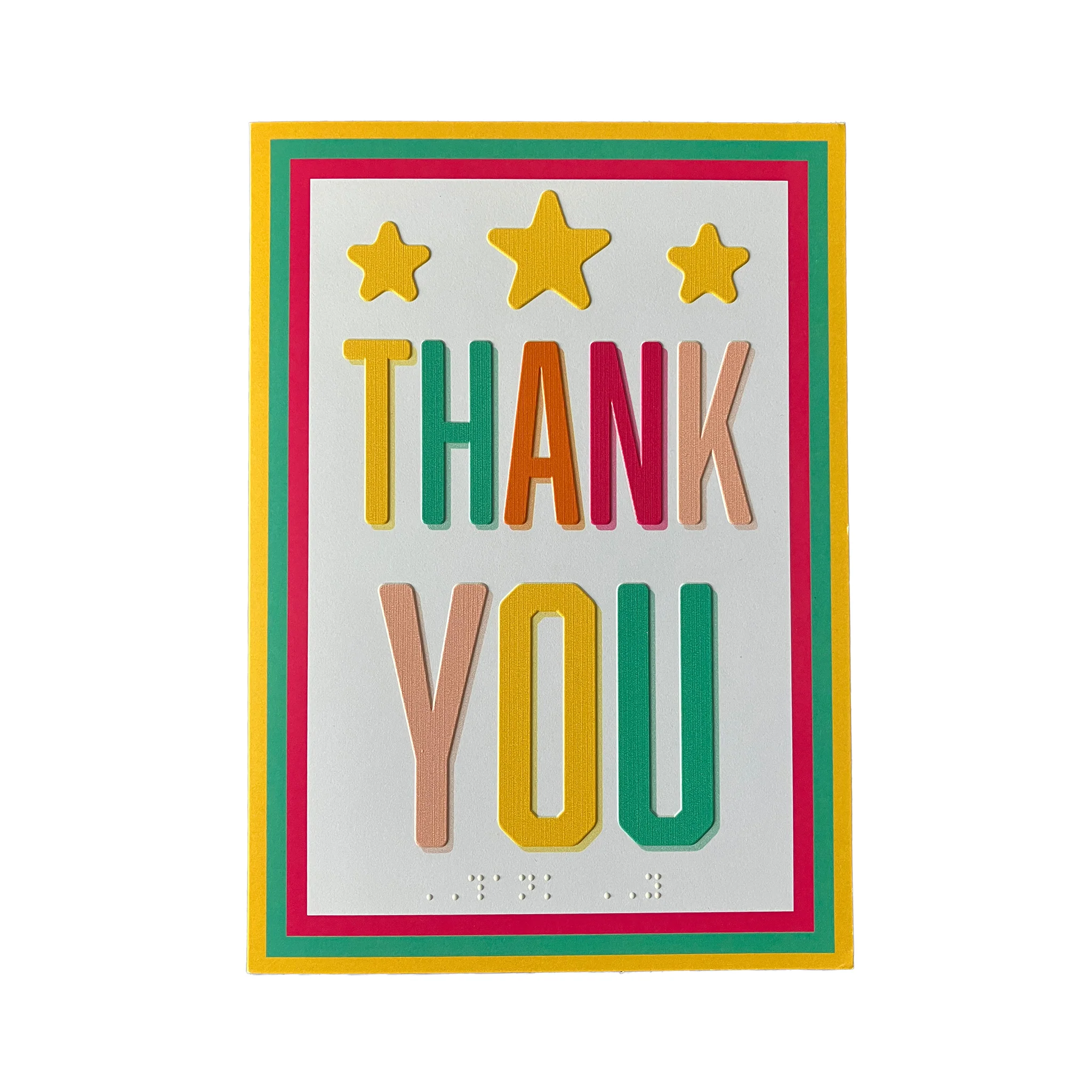 Inclusive charity thank you card