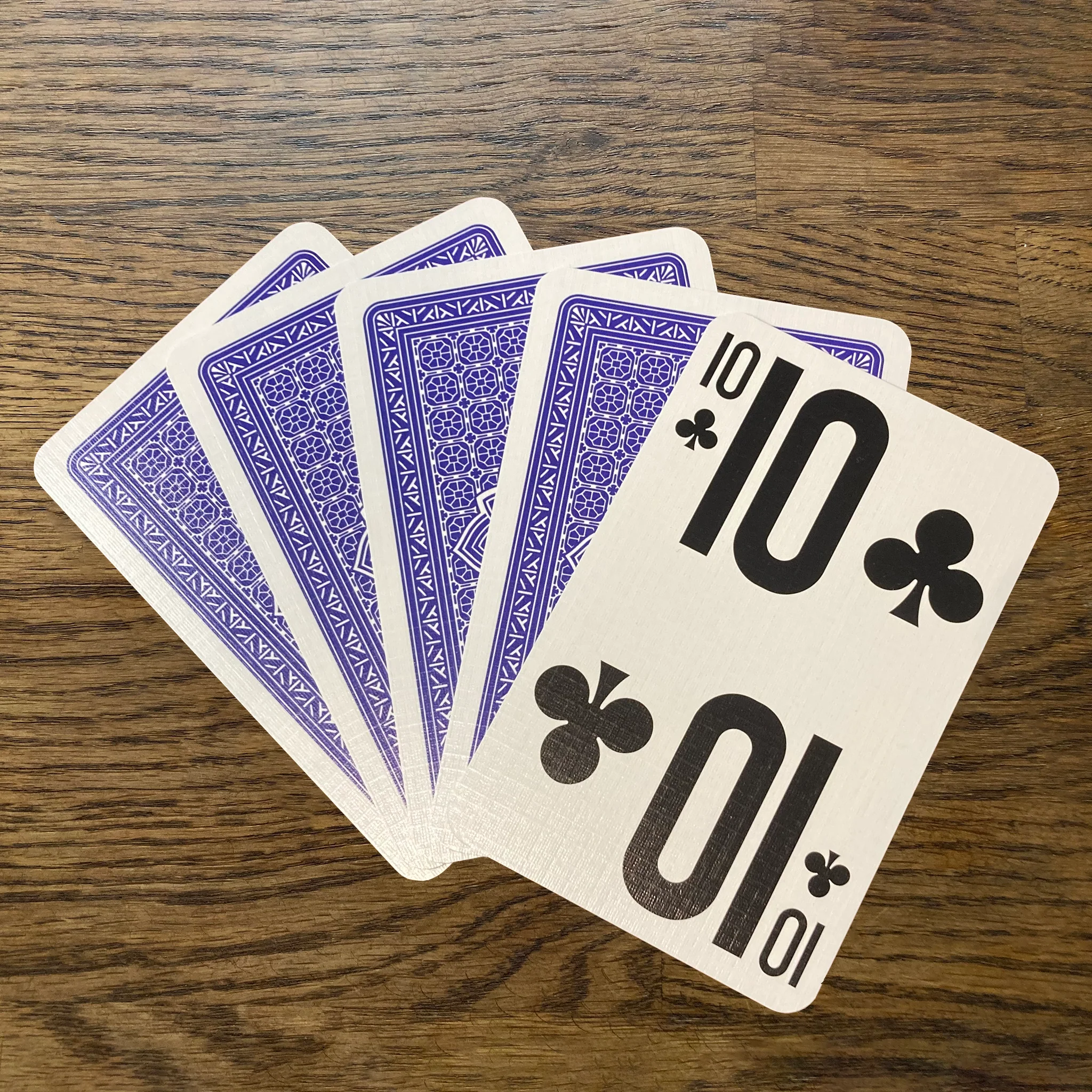 Large print playing cards red/blue pack - Image 4