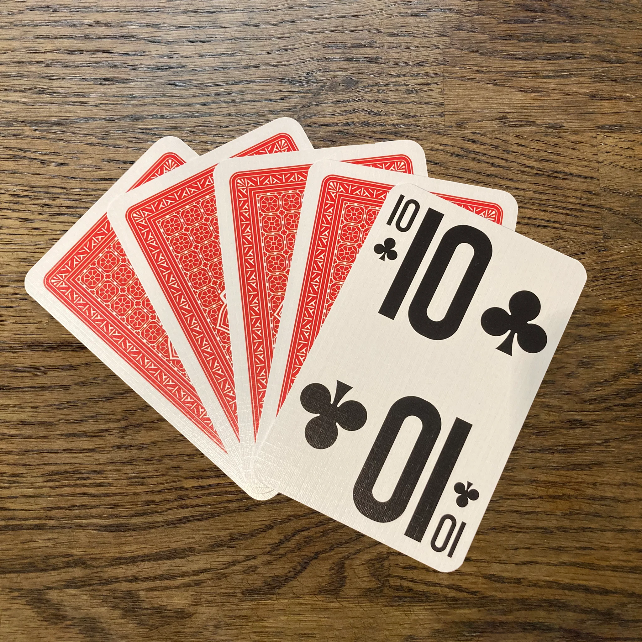 Large print playing cards red/blue pack - Image 5