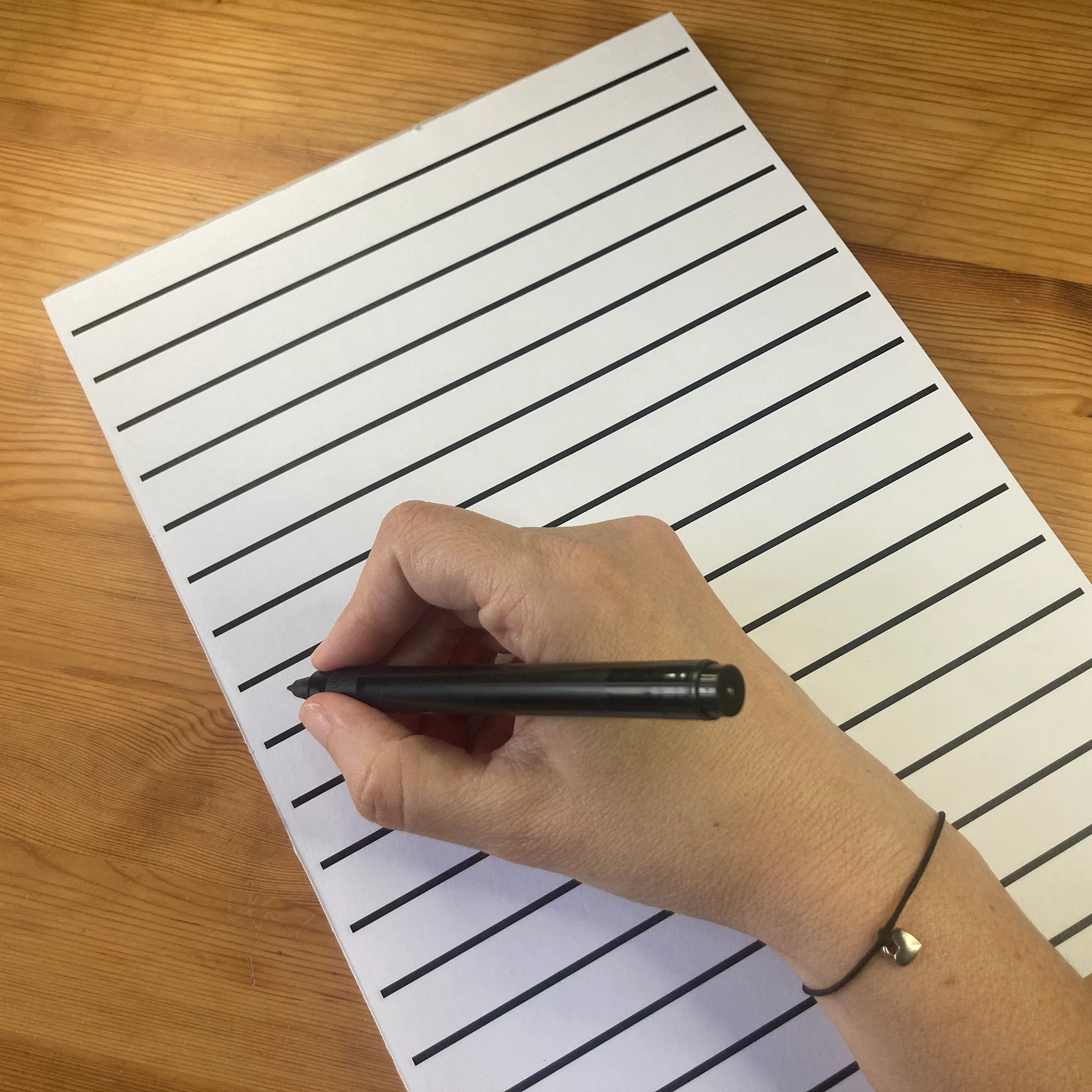RNIB A4 white writing pad, lines 1.7cm apart - Image 2
