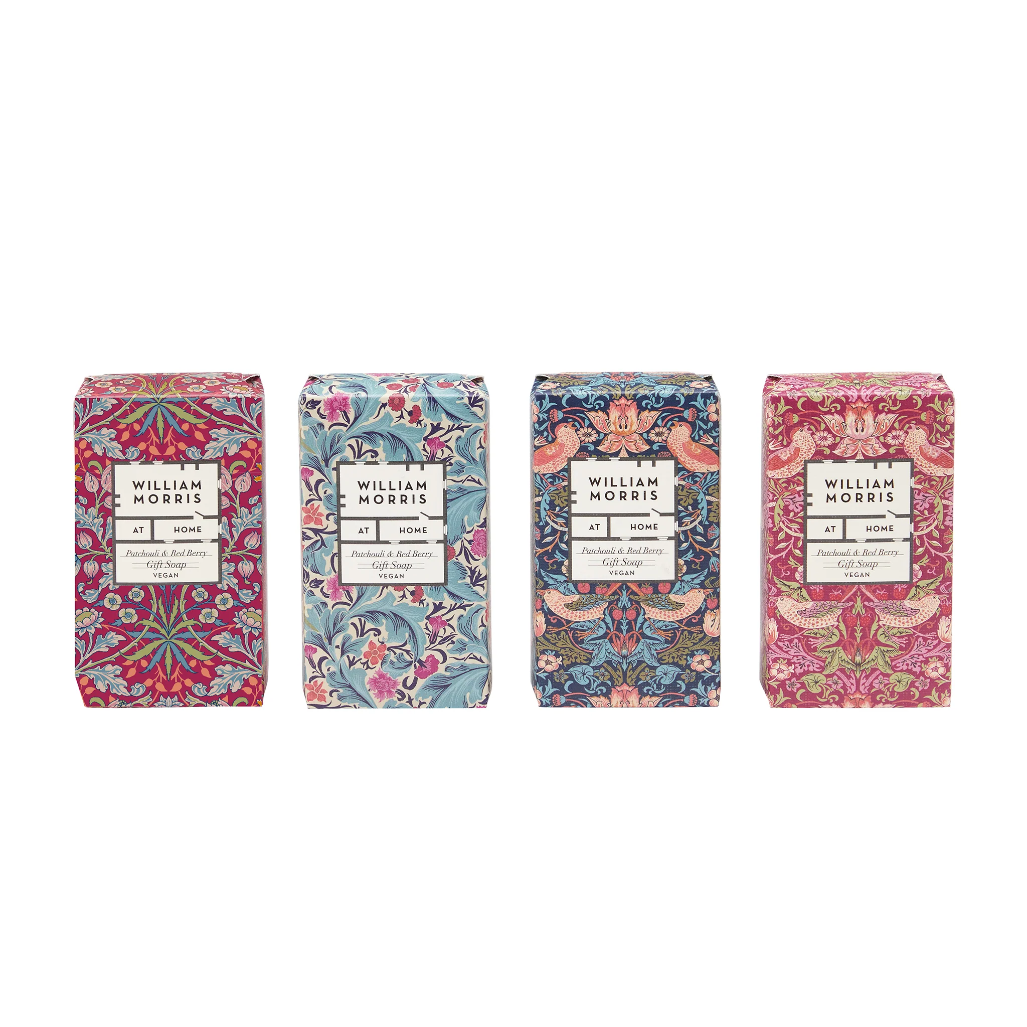 William Morris Strawberry Thief Patchouli & Red Berry Guest Soaps - Image 2