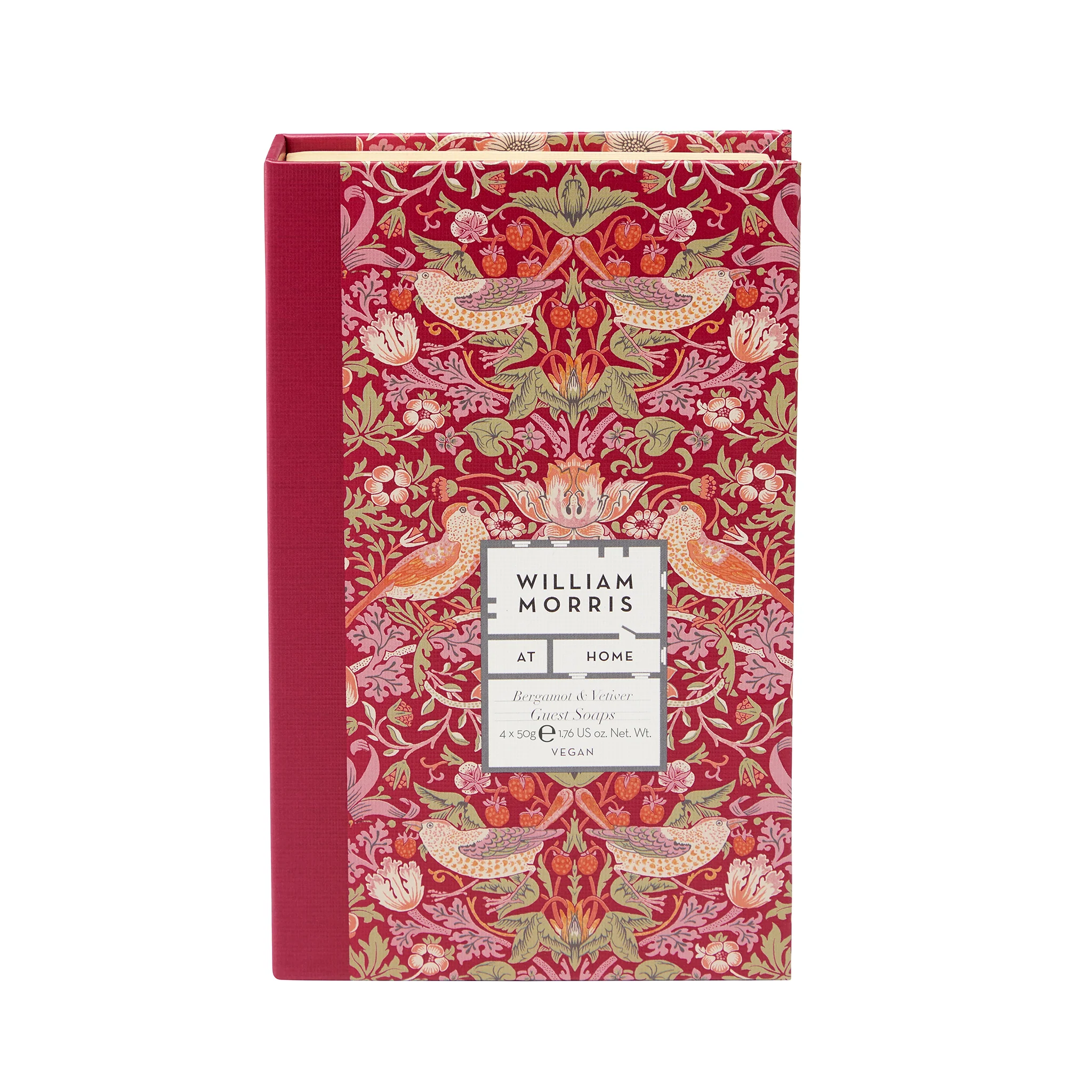 William Morris Strawberry Thief Patchouli & Red Berry Guest Soaps - Image 3
